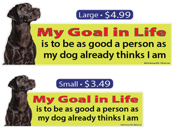 "My Goal In Life" goal, goals, life, good, person, dog, think, thinks